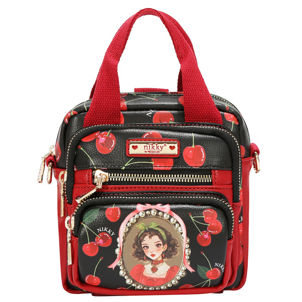 TORBA NIKKY NK13148 CHERRY LIPS-BLACK