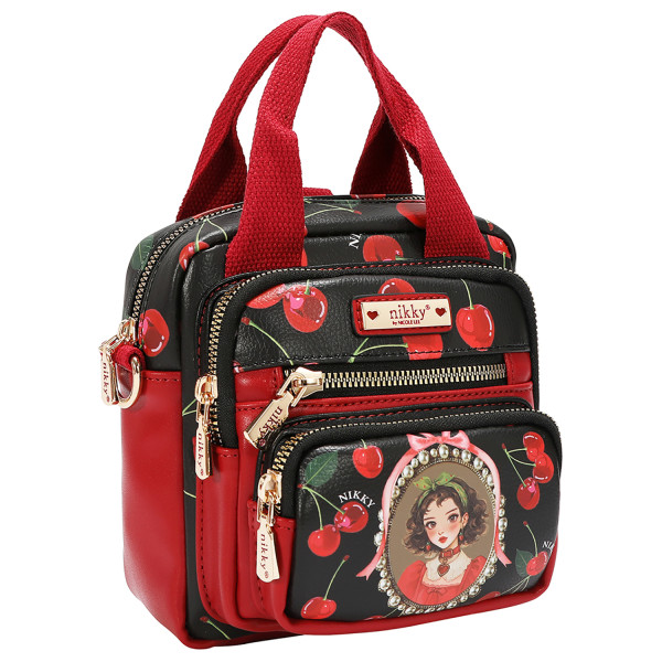 TORBA NIKKY NK13148 CHERRY LIPS-BLACK