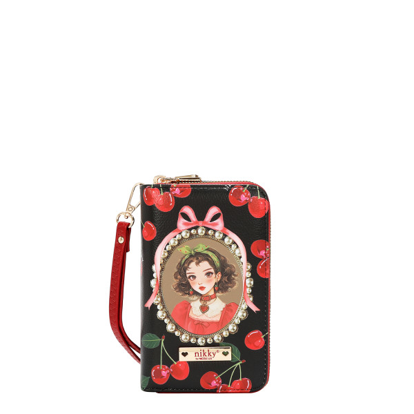 NOVČANIK NIKKY NK24003 CHERRY LIPS-BLACK